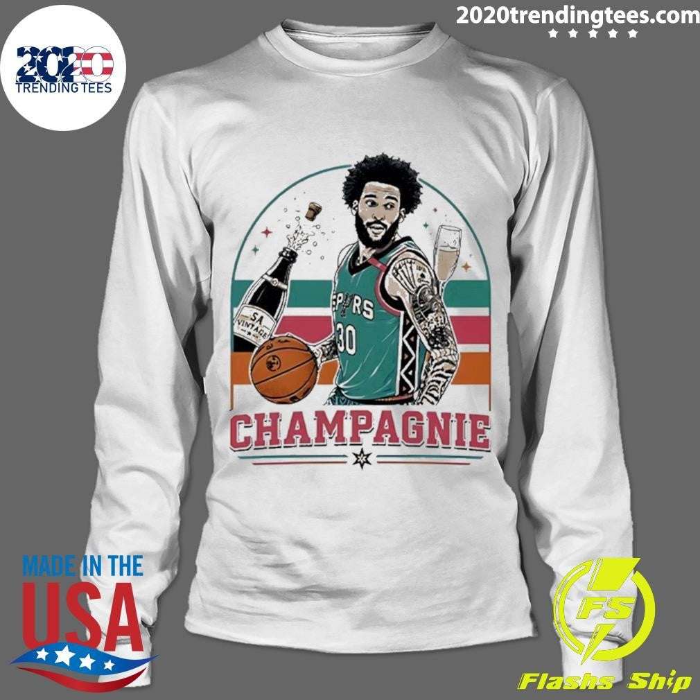 Julian Champagnie Champagne San Antonio Spurs Shirt