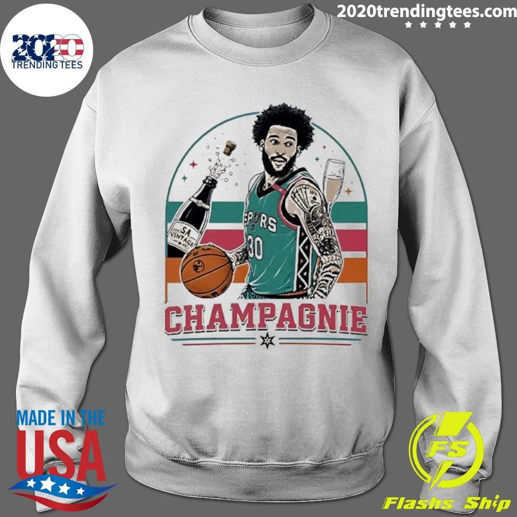 Julian Champagnie Champagne San Antonio Spurs Shirt