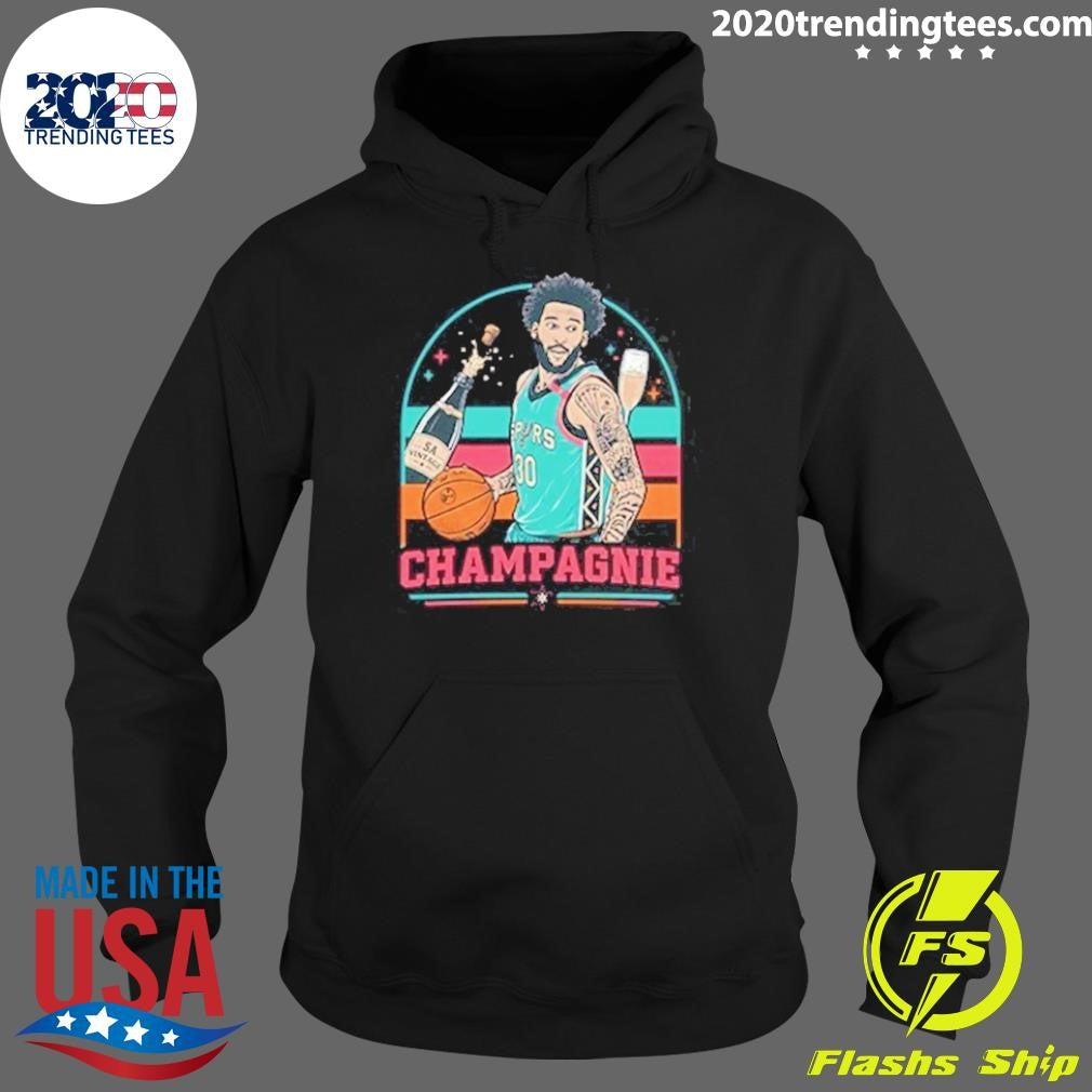 Julian Champagnie Vintage 90s Funny Champagne San Antonio Spurs Shirt