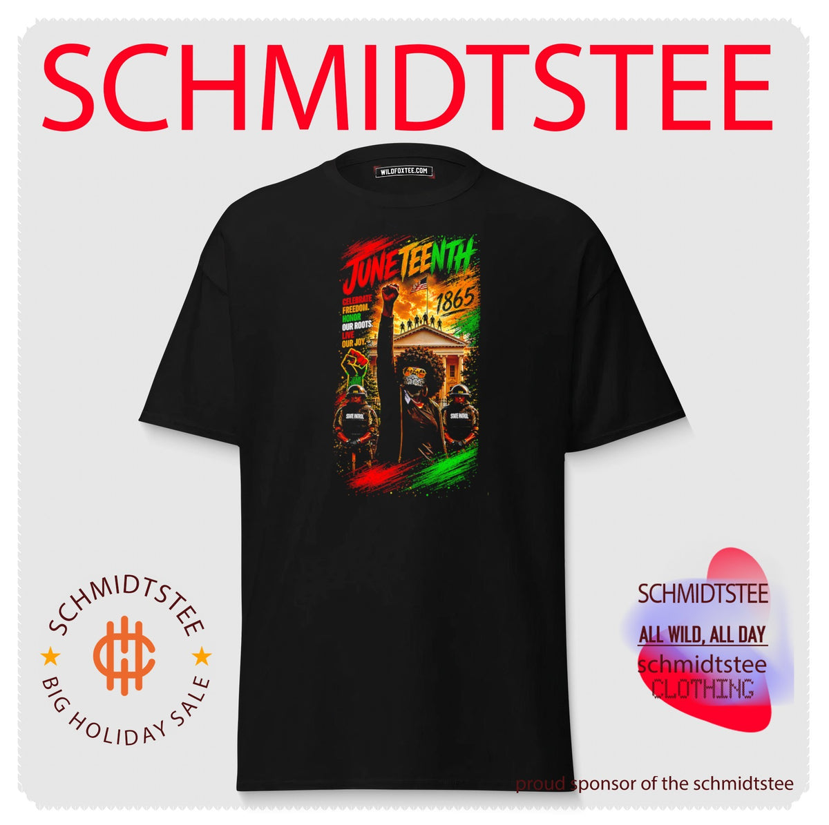 Juneteenth 1865 celebrate freedom honor our roots live our joy shirt