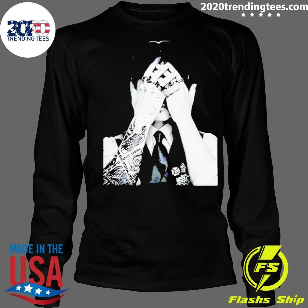 Jung Kook Bts Black And White Shirt
