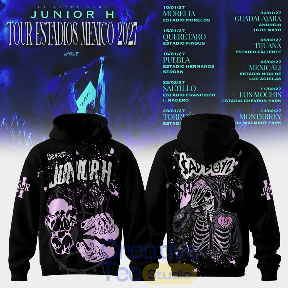 Junior H “Sad Boyz” 2027 Tour Estadios Mexico Special Tee Hoodie