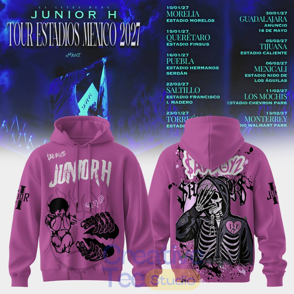 Junior H “Sad Boyz” 2027 Tour Estadios Mexico Special Tee Hoodie