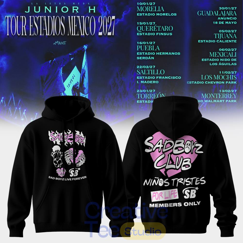 Junior H “Sad Boyz” 2027 Tour Estadios Mexico Special Tee Hoodie