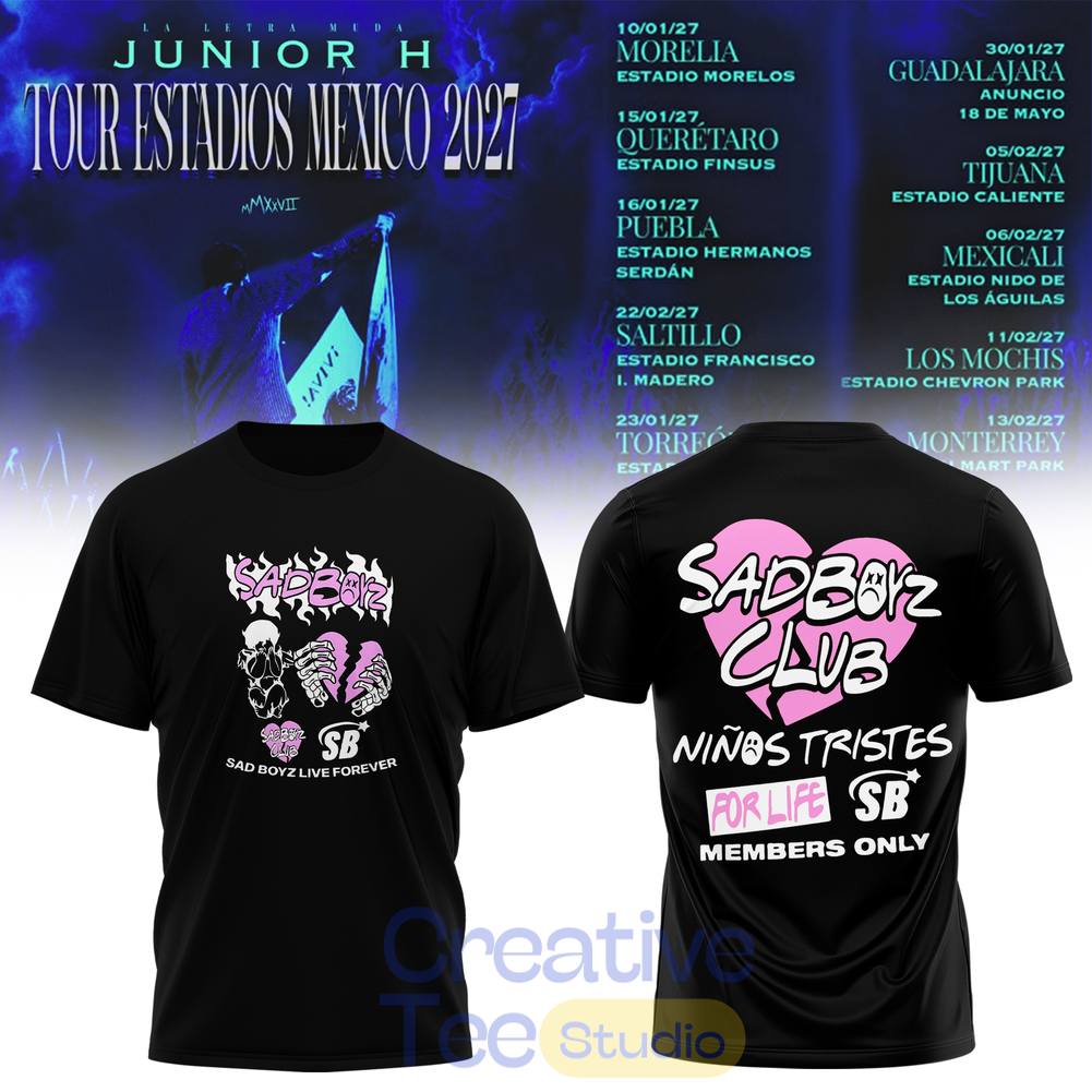 Junior H “Sad Boyz” 2027 Tour Estadios Mexico Special Tee Hoodie
