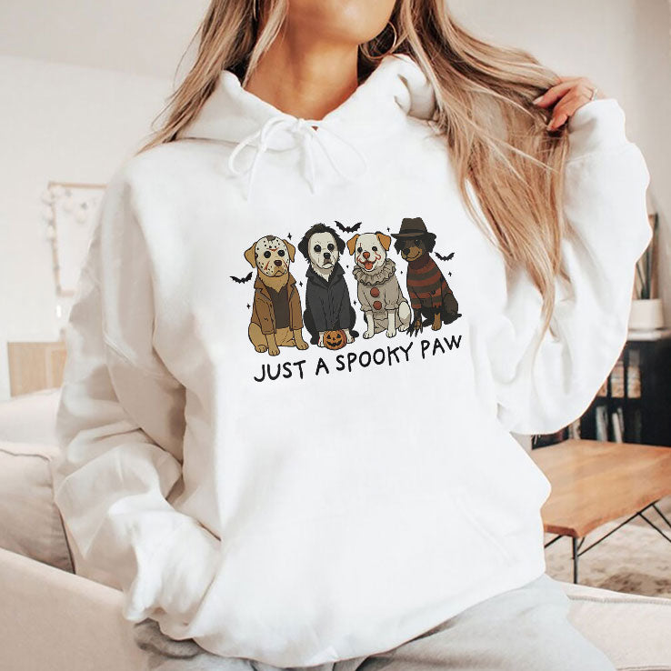Just A Spooky Paw Halloween Shirt