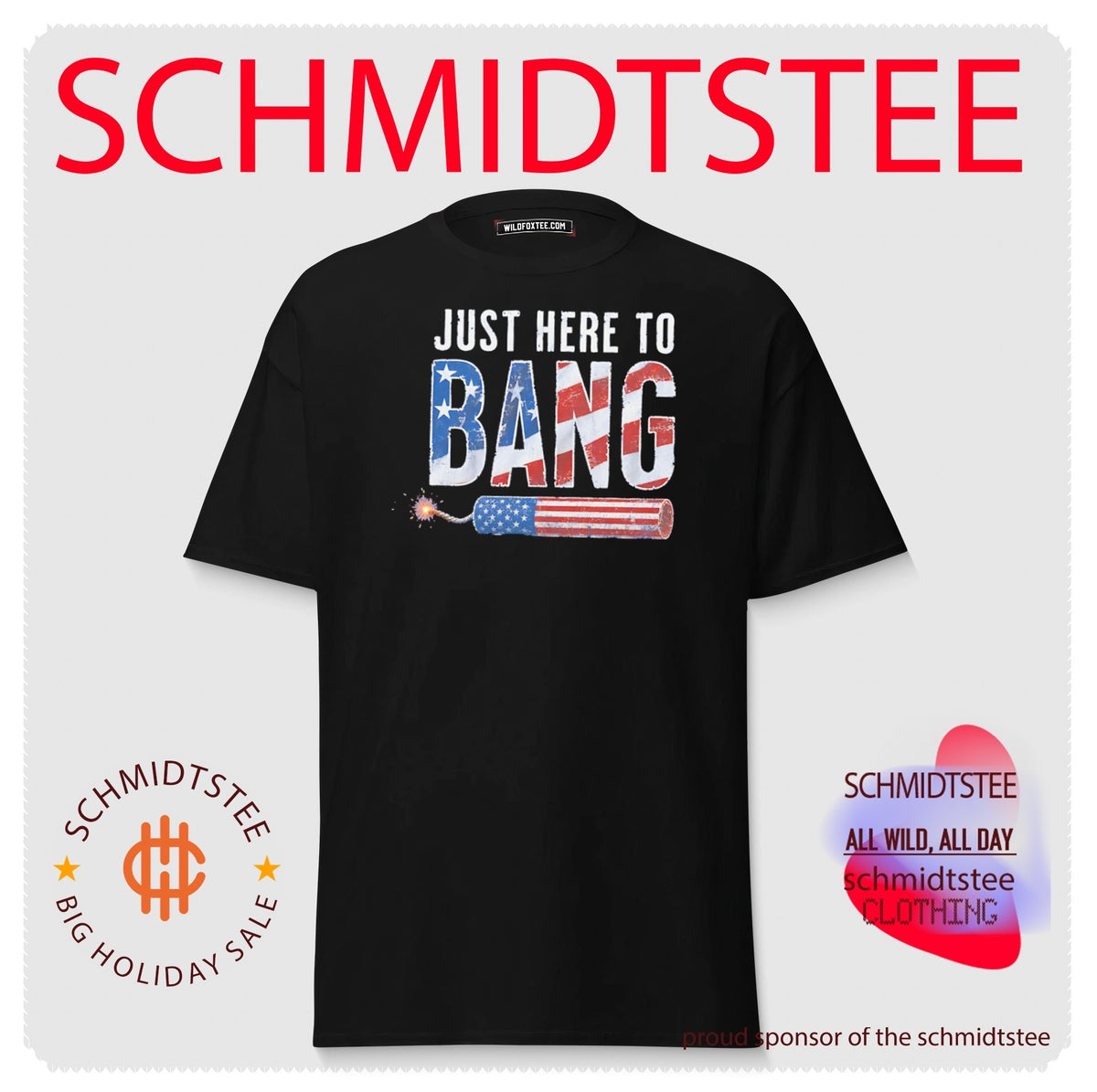 Just Here to Bang 250th Anniversary of freedom shirt