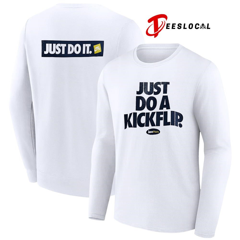 Just do a kickflip x Koston logo shirt