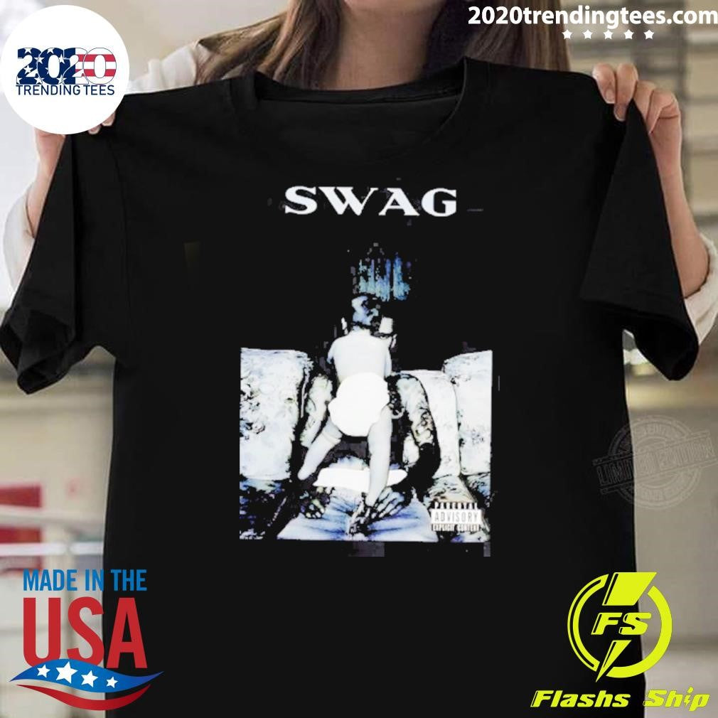 Justin Bieber Hailey Bieber Swag Album Launch Exclusive Parental Advisory Explicit Content Shirt