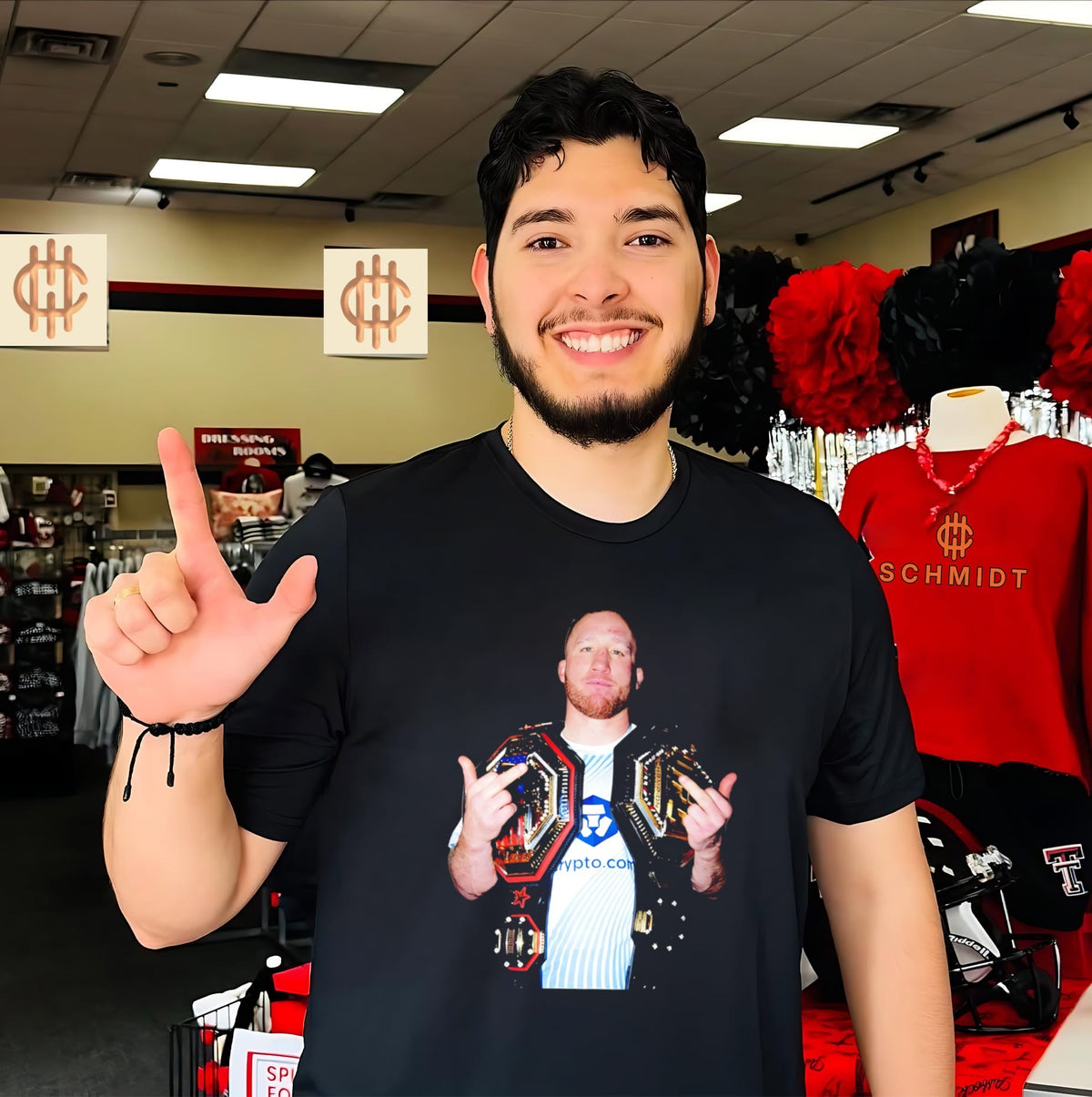 Justin Gaethje 14 Champions 2026 middle finger shirt