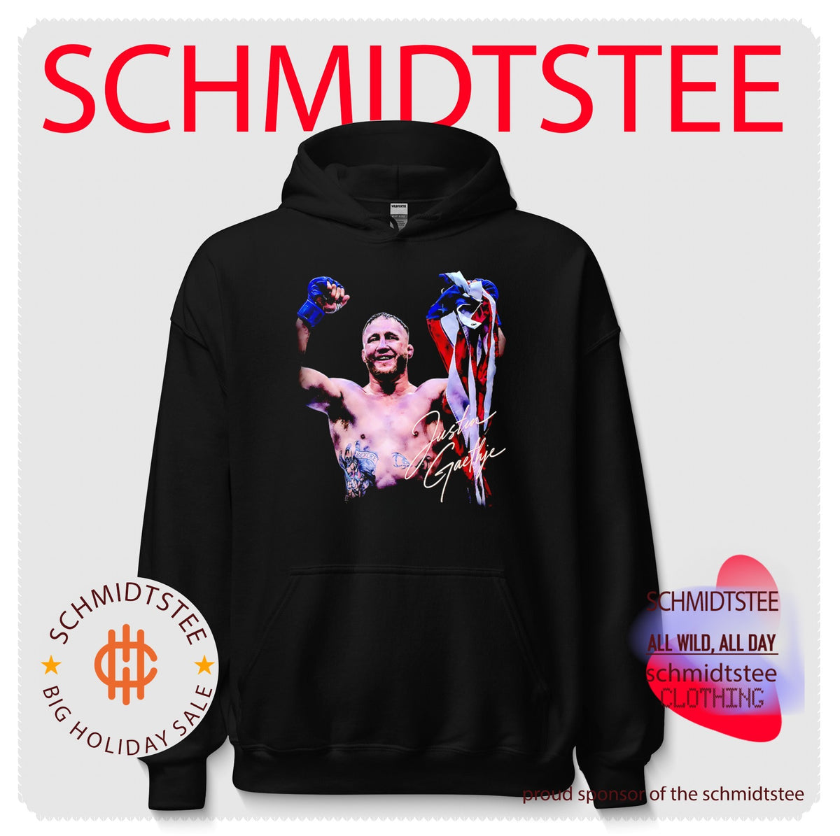 Justin Gaethje 2026 UFC Champions signature shirt