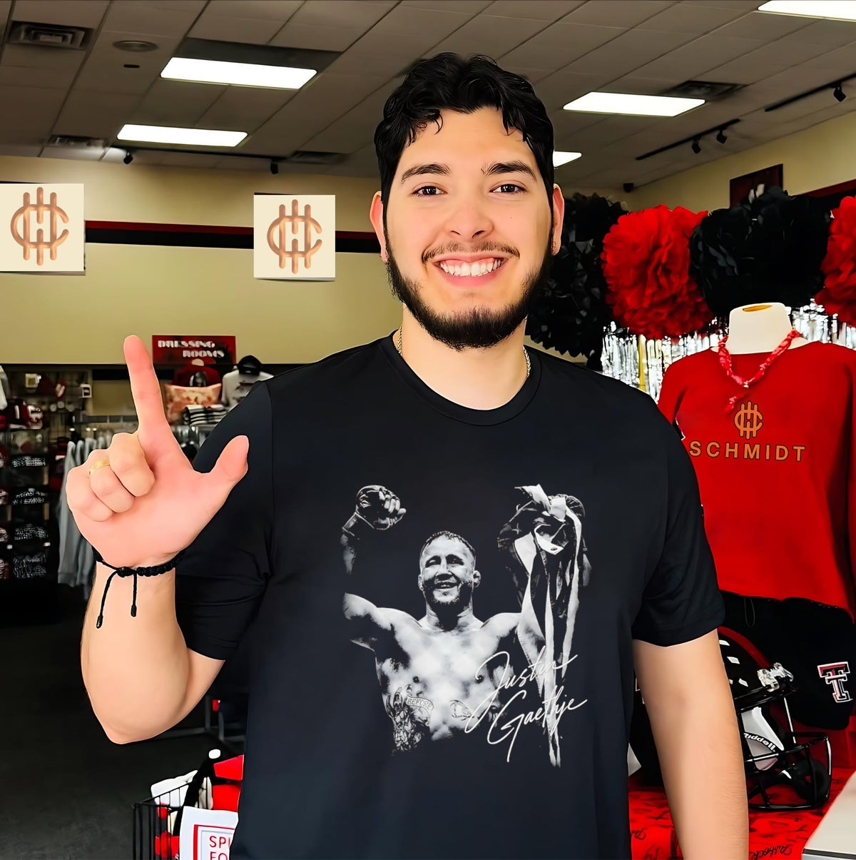 Justin Gaethje 2026 UFC Champions signature retro shirt