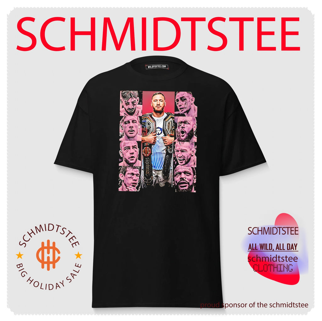 Justin Gaethje 2026 wounded faces collage shirt