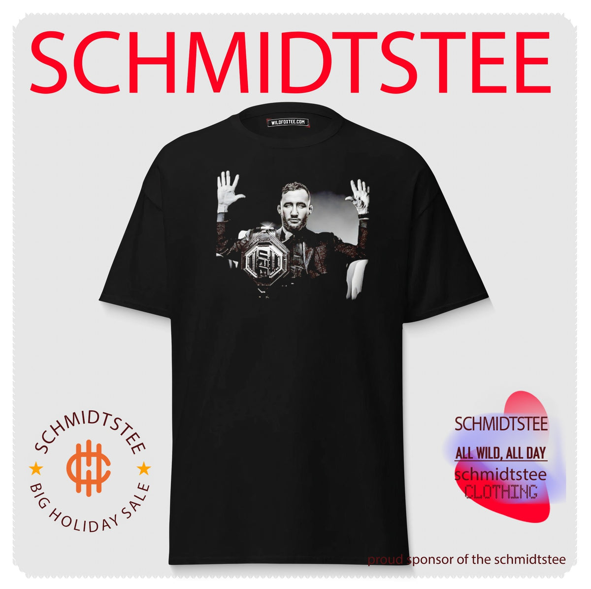 Justin Gaethje UFC Champions 2026 graphic shirt
