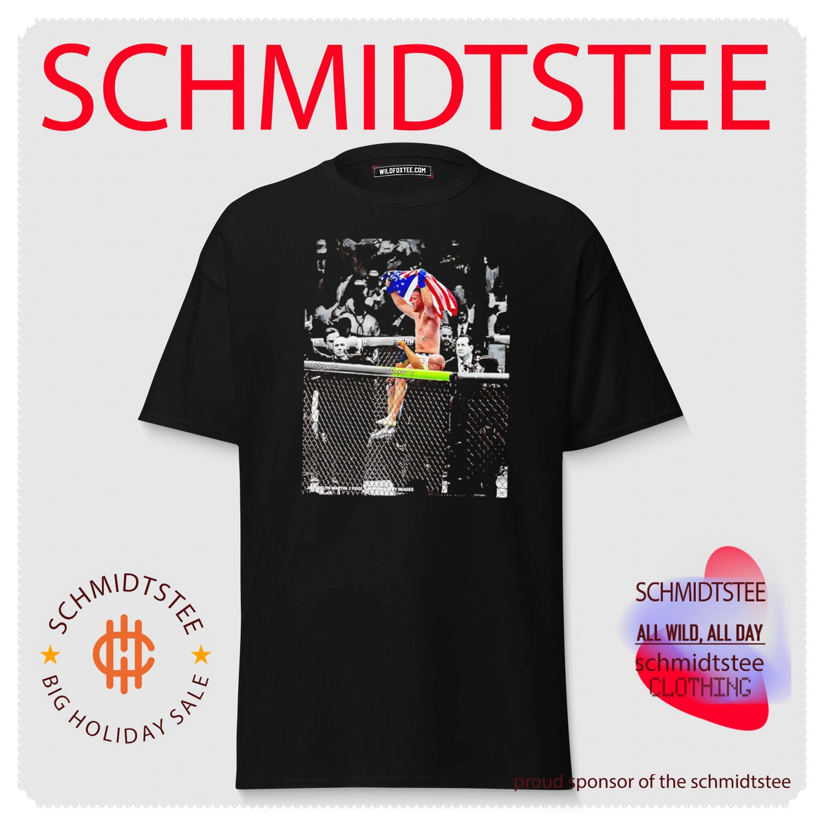 Justin Gaethje UFC Champions 2026 picture collage shirt