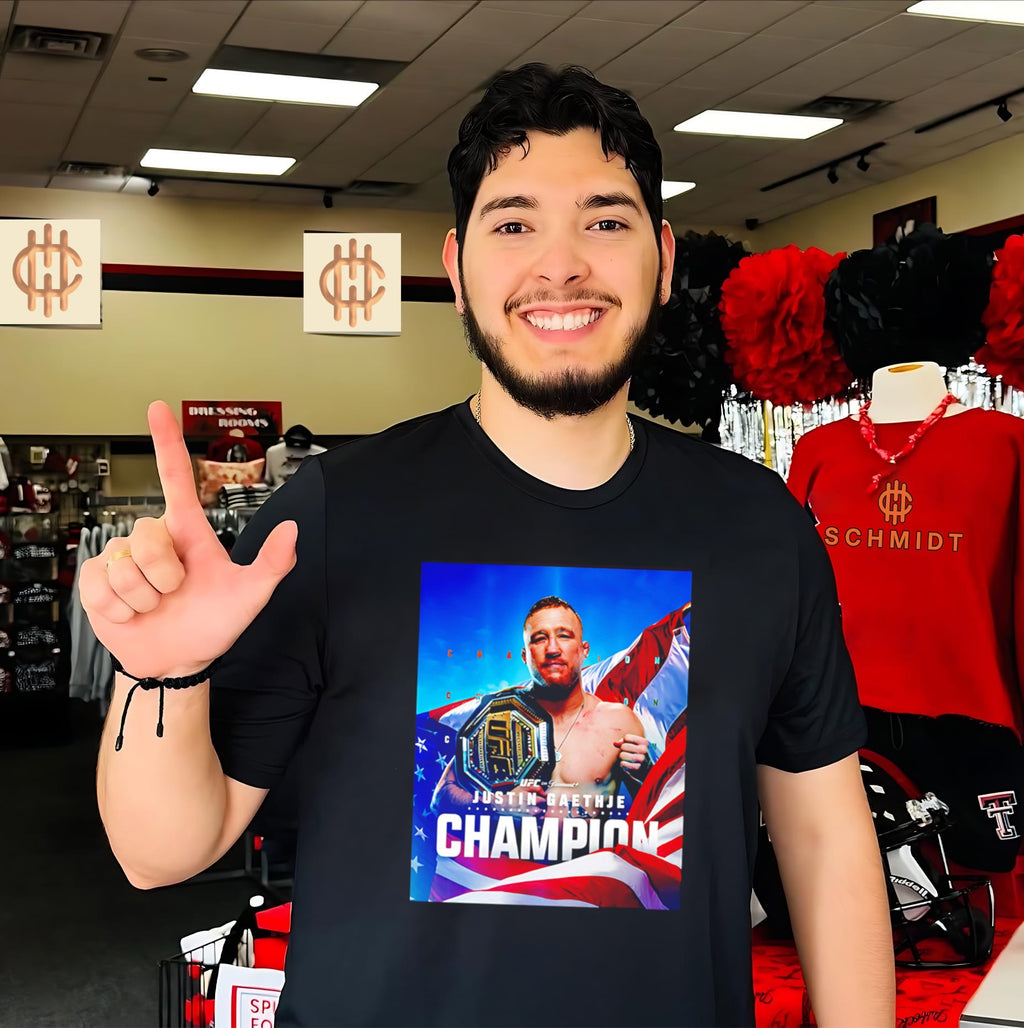 Justin Gaethje UFC World Champion Freedom 250 shirt