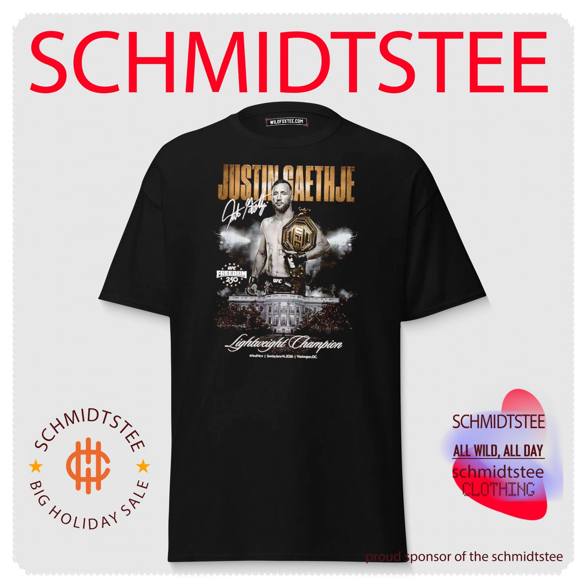 Justin Gaethje Ufc Freedom 250 Lightweight Champion shirt