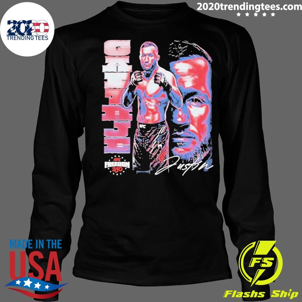 Justin Gaethje Ufc Vertical Name Shirt