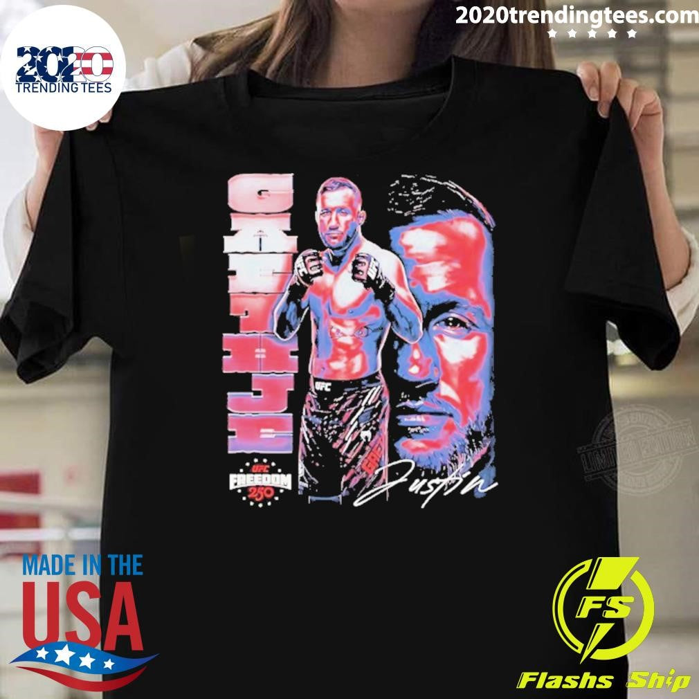 Justin Gaethje Ufc Vertical Name Shirt