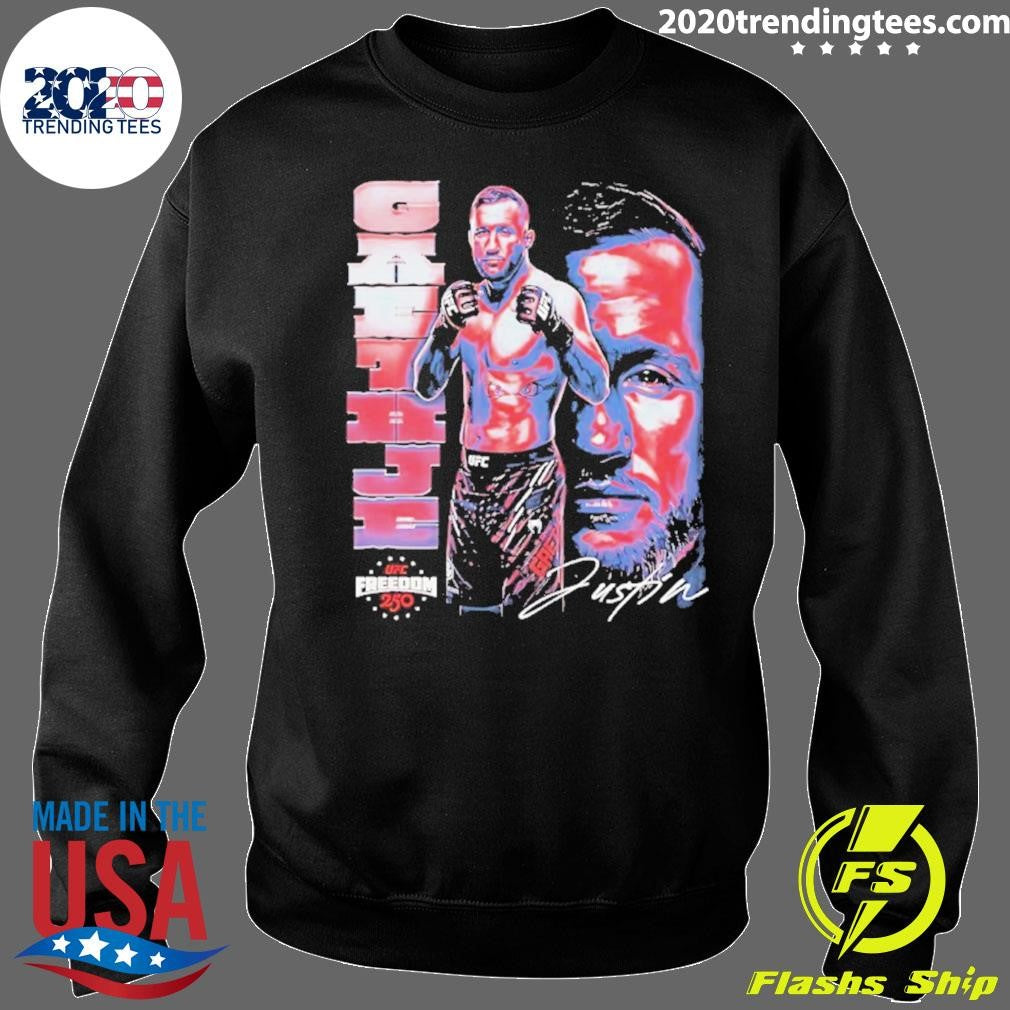 Justin Gaethje Ufc Vertical Name Shirt