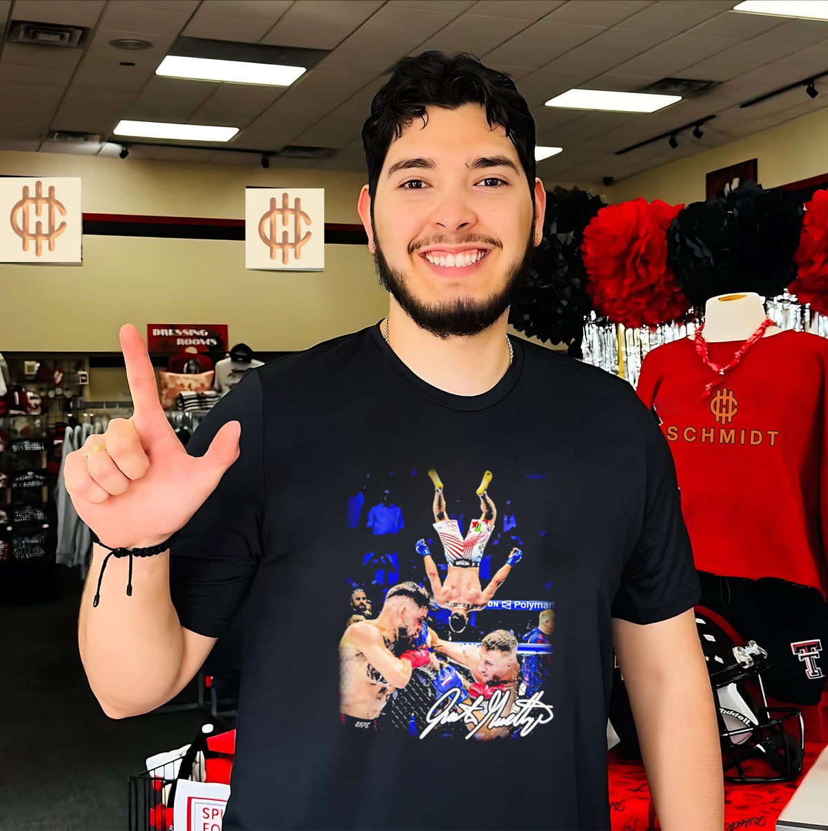 Justin Gaethje air UFC Champions 2026 signature graphic shirt