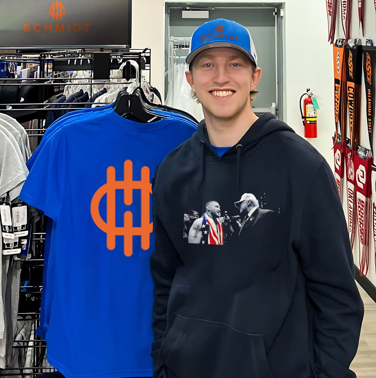 Justin Gaethje and Trump UFC Champions 2026 graphic shirt