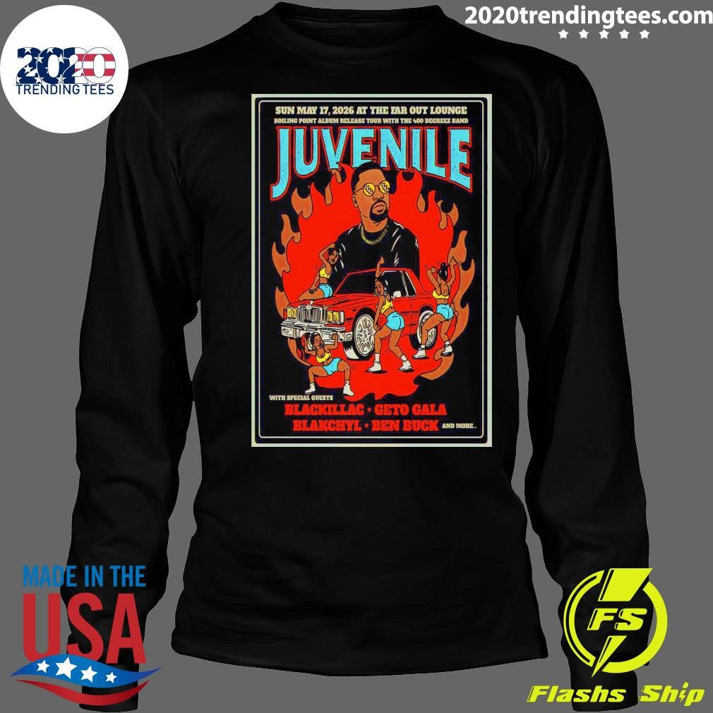 Juvenile At The Far Out Lounge And Stage On May 17 2026 Shirt