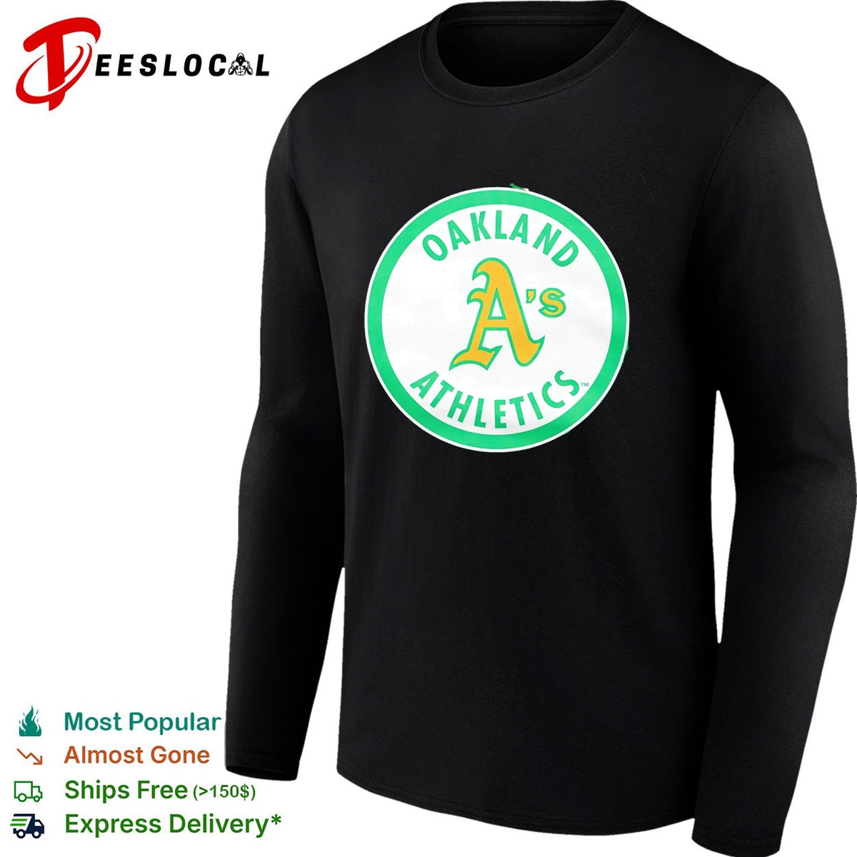Oakland Athletics classic elephant circle A vintage logo shirt