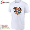 KC heart cowboy hat and sheriff badge western style illustration graphic shirt