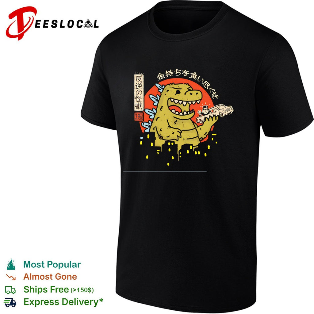 Kaiju vs Rich Uncle Pennybags Eat the Rich shirt