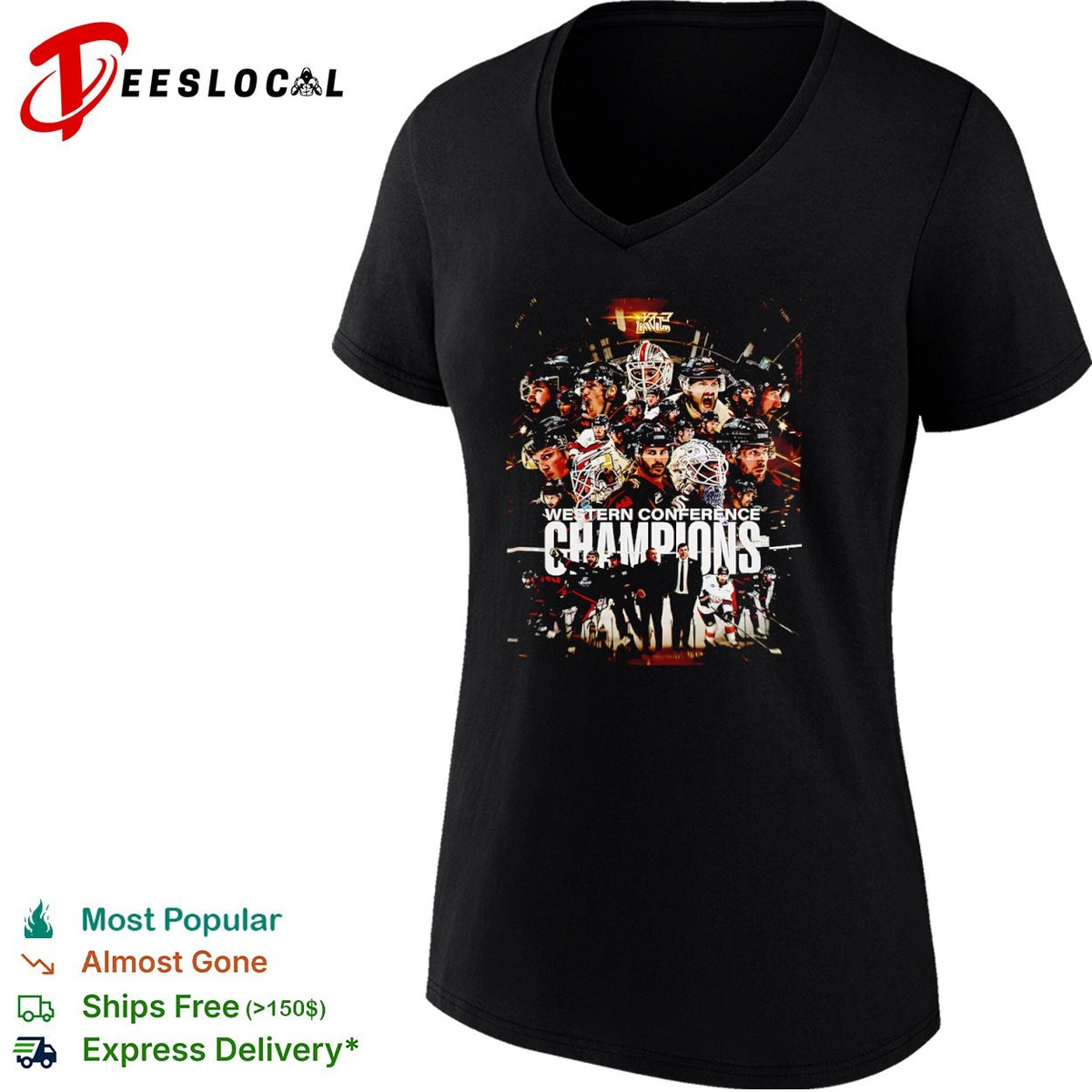 Kamloops Blazers Western Conference Champions 2023 Roster Collage Ice Hockey shirt