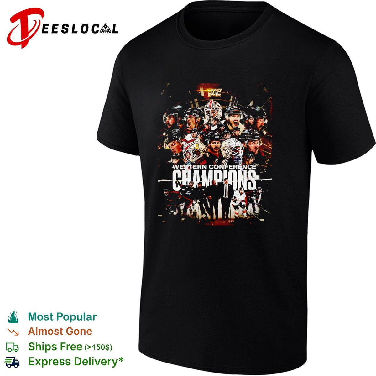 Kamloops Blazers Western Conference Champions 2023 Roster Collage Ice Hockey shirt