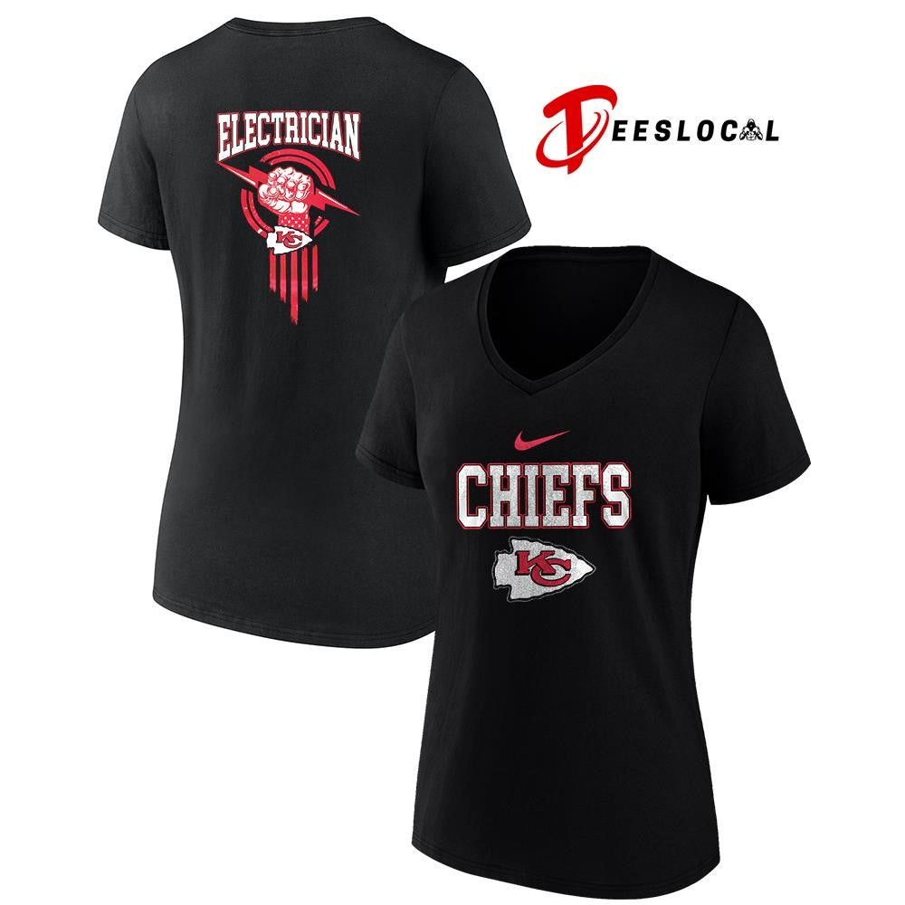 Kansas City Chiefs x Electrician logo shirt
