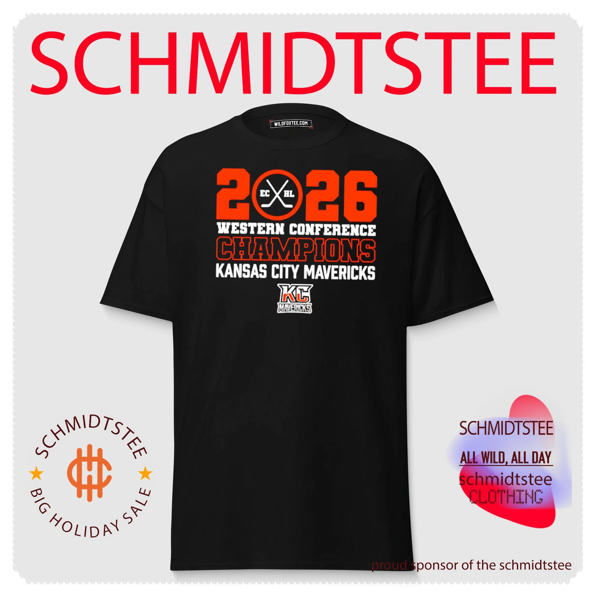 Kansas City Mavericks 2026 Western Conference Champions shirt