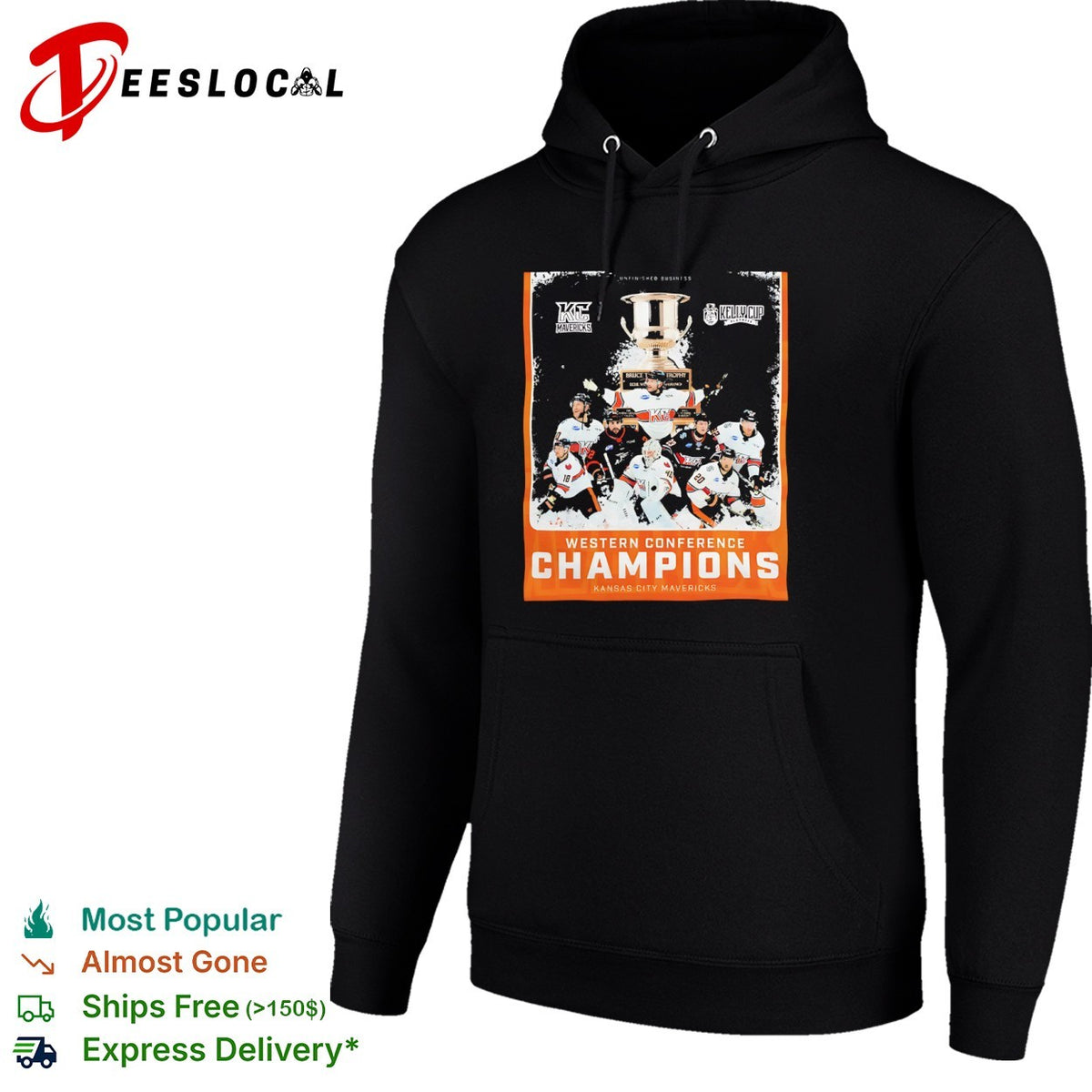 Kansas City Mavericks Western Conference Champions Kelly Cup Playoffs hockey shirt