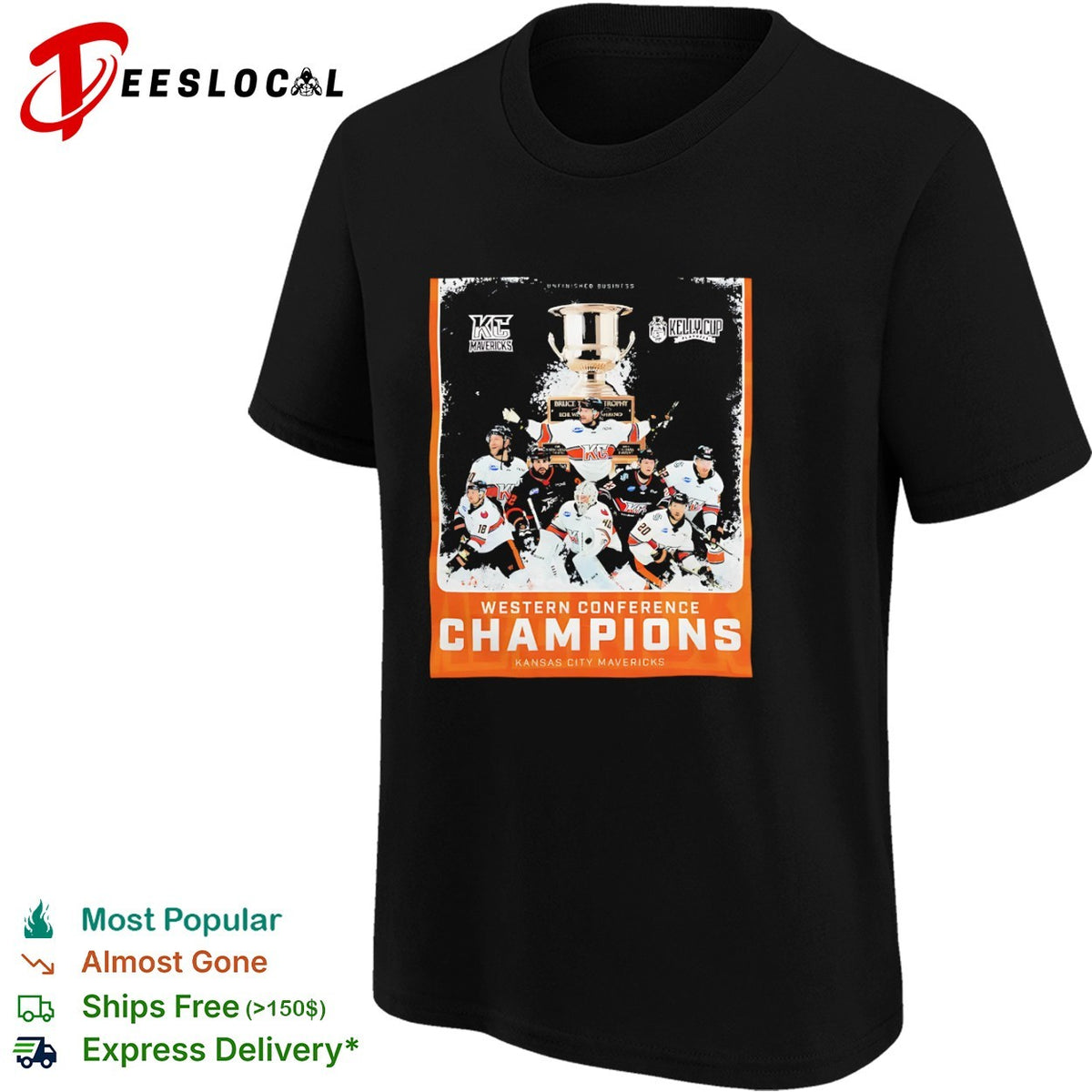Kansas City Mavericks Western Conference Champions Kelly Cup Playoffs hockey shirt