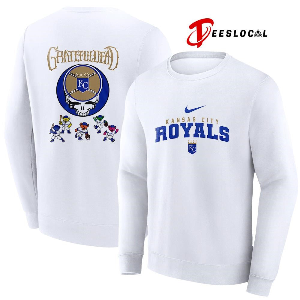 Kansas City Royals x Grateful Dead bear mascot shirt