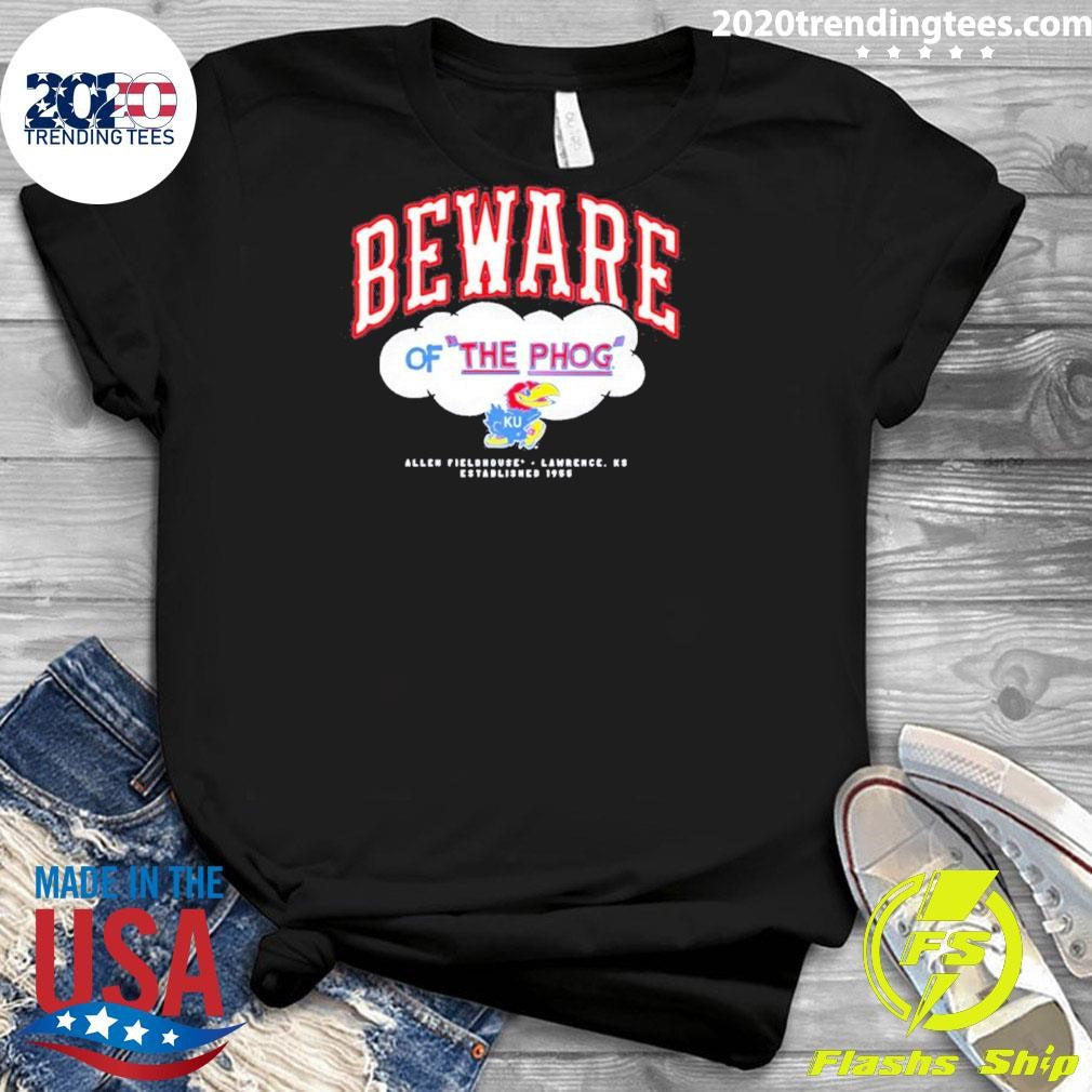 Kansas Jayhawks Beware Of The Phog Mascot Vintage Shirt