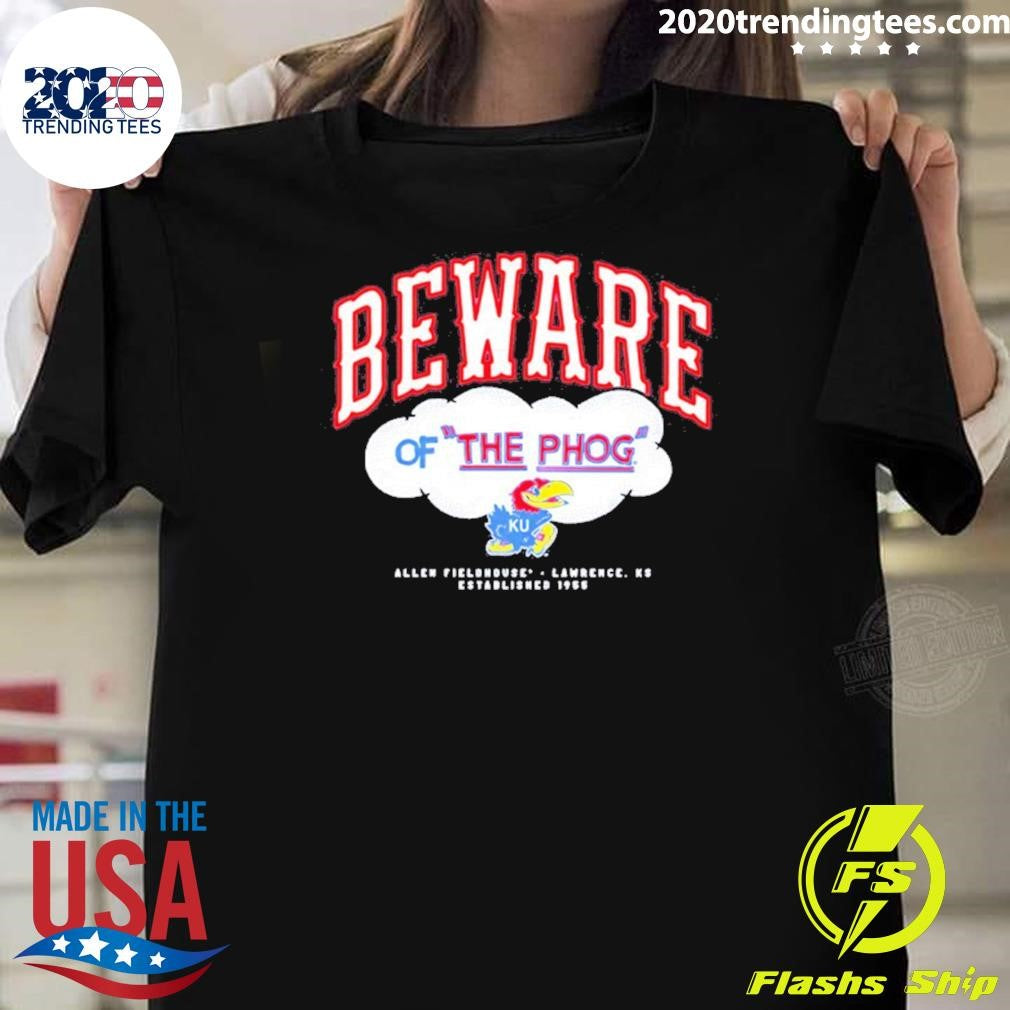 Kansas Jayhawks Beware Of The Phog Mascot Vintage Shirt
