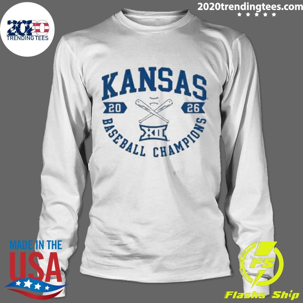 Kansas Jayhawks Summit Sportswear 2026 Big 12 Baseball Tournament Champions Shirt