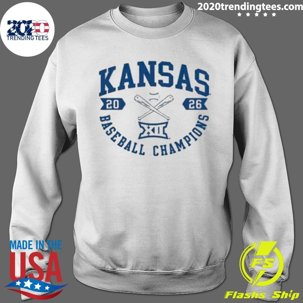Kansas Jayhawks Summit Sportswear 2026 Big 12 Baseball Tournament Champions Shirt