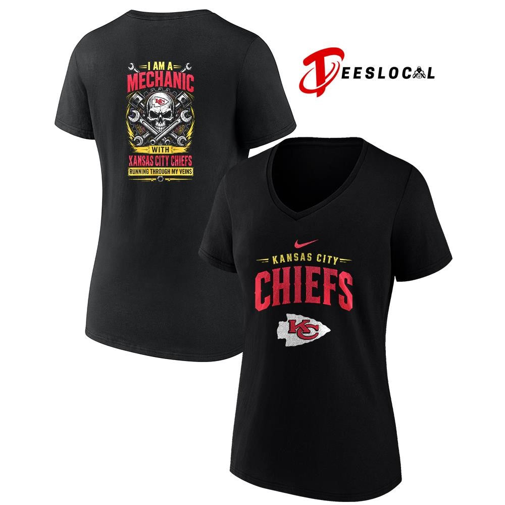 KansasCityChiefsIamamechanicrunningthroughmyveinsskeletonshirt
