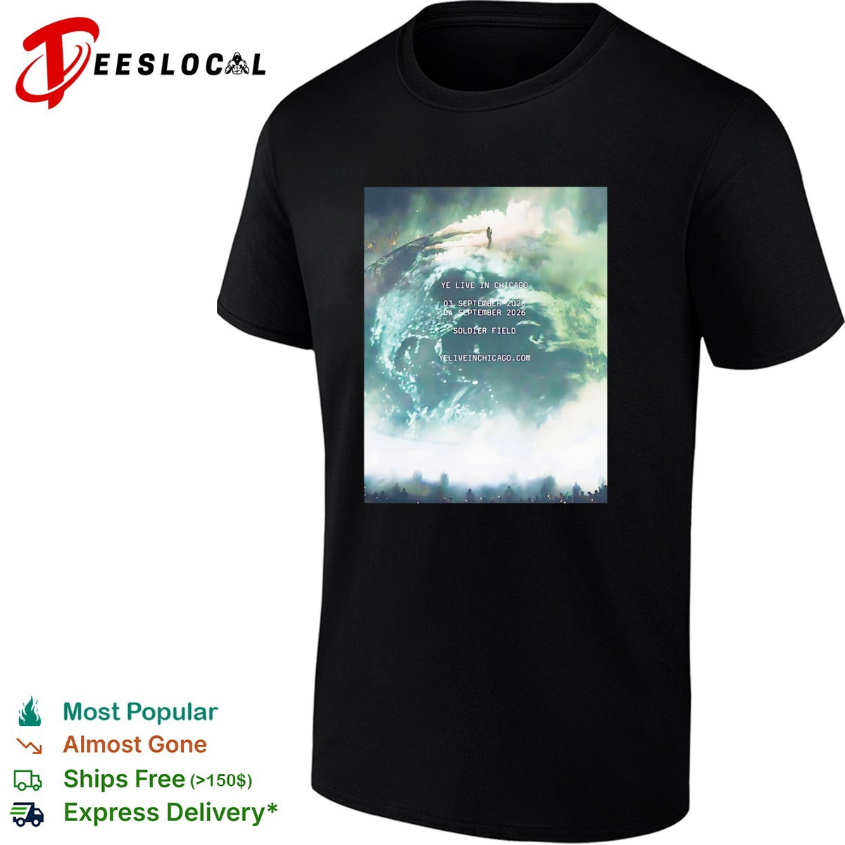 Kanye West Ye Live In Chicago On 3 And 4 September 2026 shirt