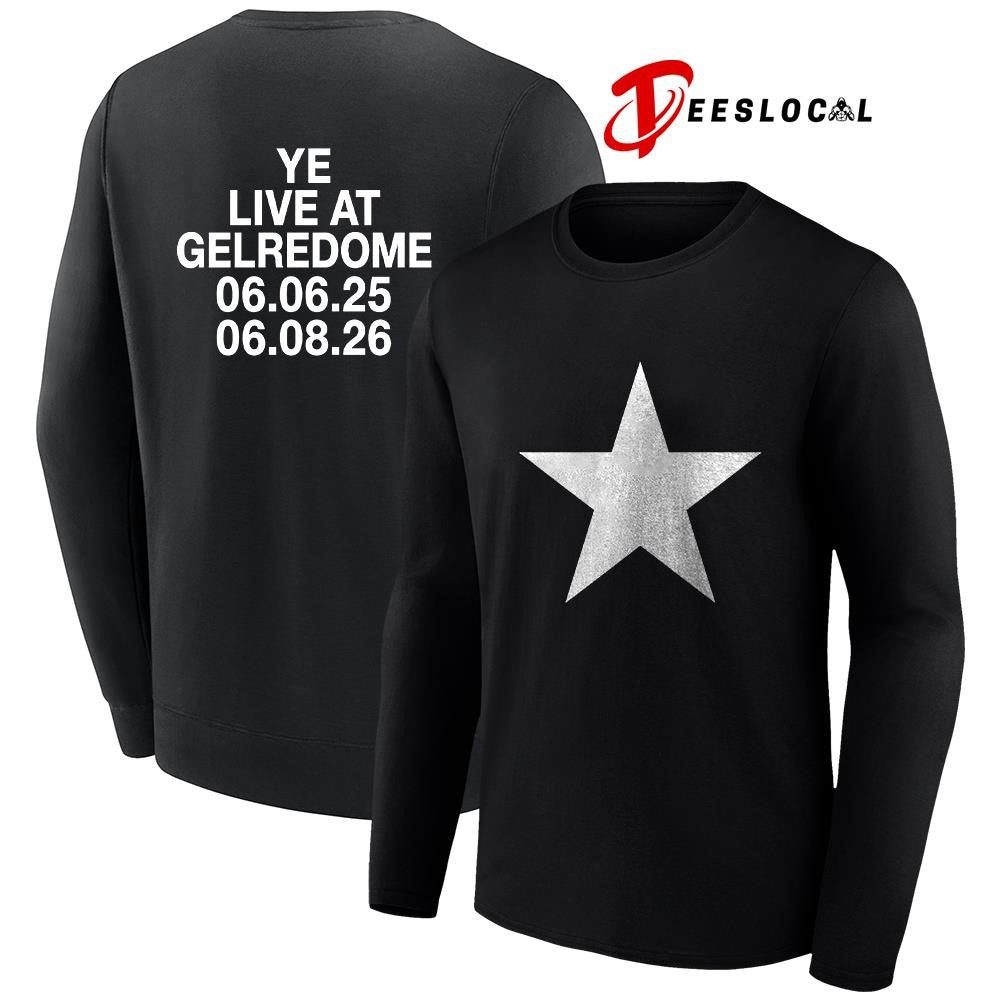 Kanye West live at Gelredome Netherlands star shirt