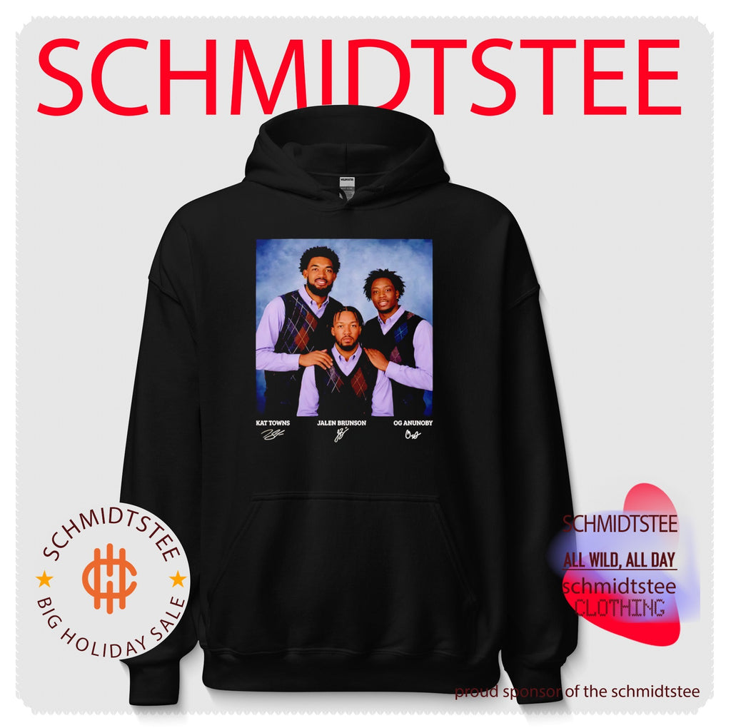 Karl-Anthony Towns Jalen Brunson and OG Anunoby NY Knicks Awkward Family Photo shirt