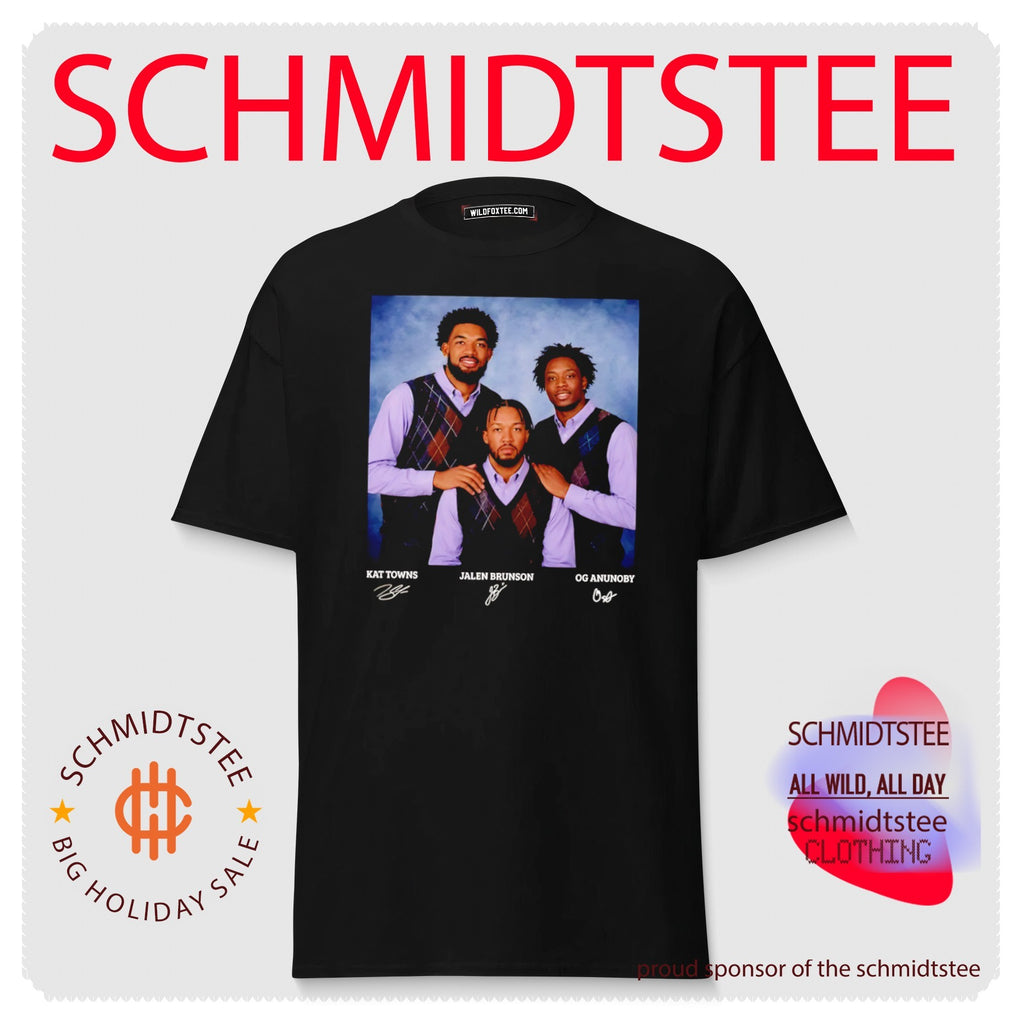 Karl-Anthony Towns Jalen Brunson and OG Anunoby NY Knicks Awkward Family Photo shirt