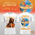 Karol G Viajando Por El Mundo Tour 2026 White T-Shirt