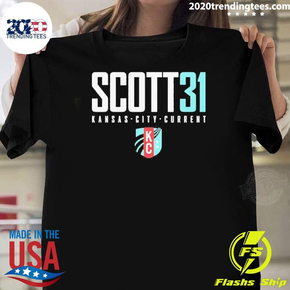 Katie Scott 31 Nwsl Kansas City Current Name And Number Shirt