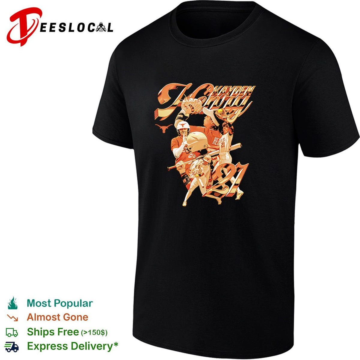 Kayden Henry Texas Longhorns NCAA Softball 21 shirt
