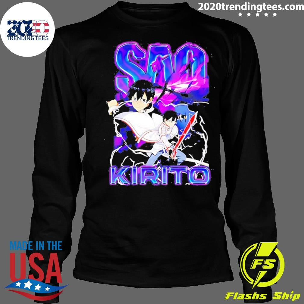 Kazuto Kirigaya Sao Swordsman Anime Shirt